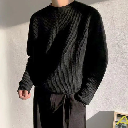 Men's Oversized Crewneck Pullover Knit Winter Sweater Edenforth