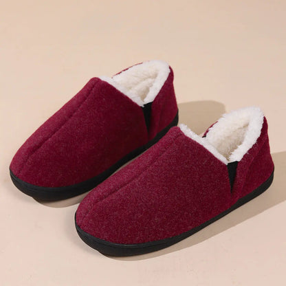 Unisex Couples Non-Slip Wool Fluffy Indoor House Slippers Edenforth